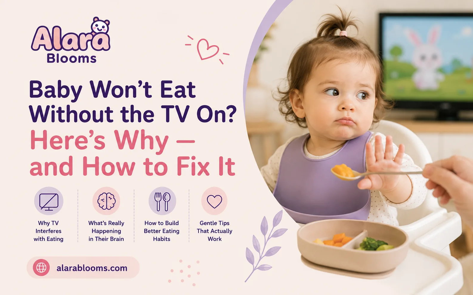 Baby won't eat without the TV on, here's why and how to fix it