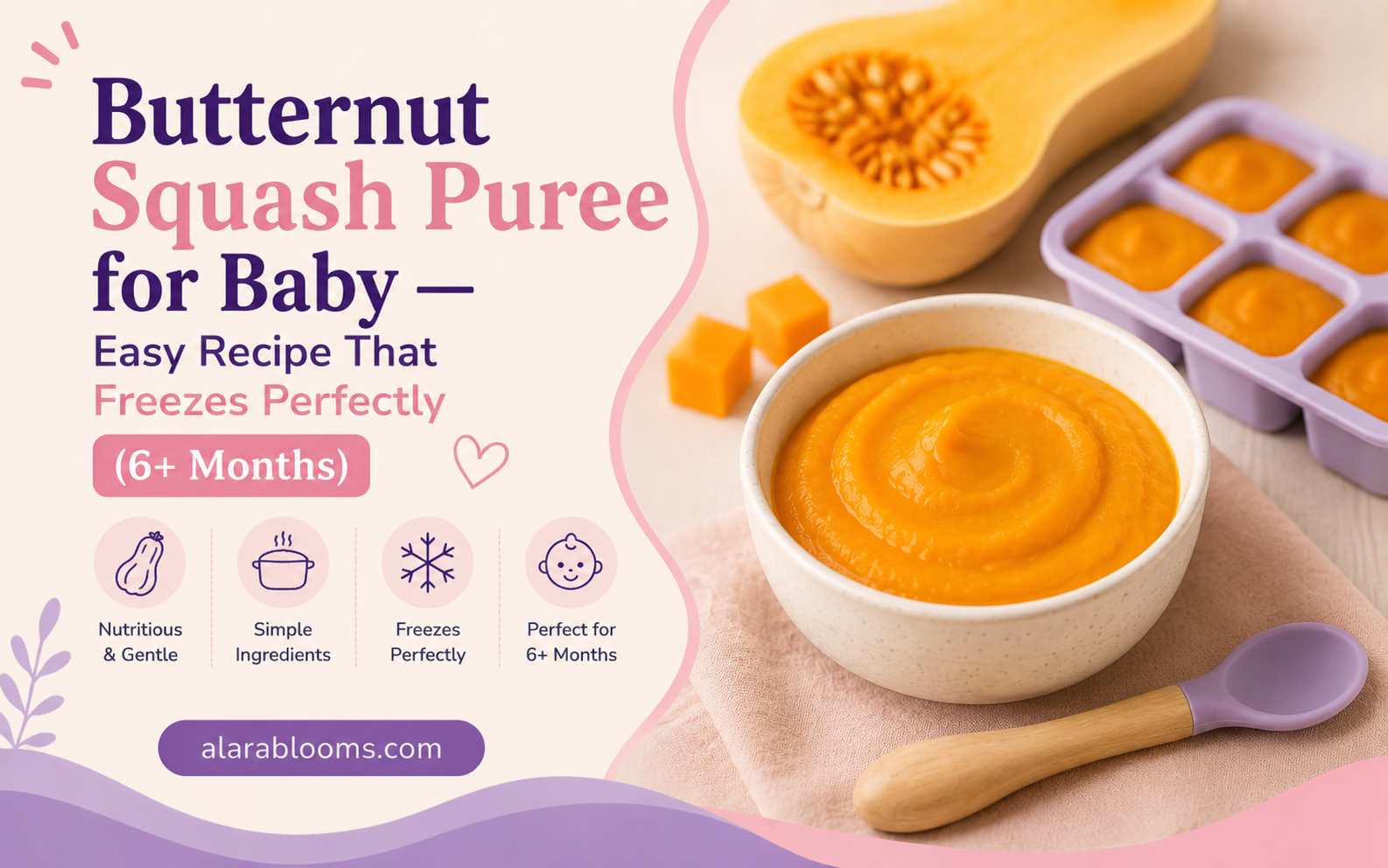 Butternut squash puree for baby