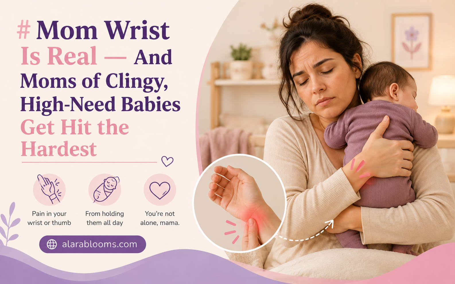 Mom wrist, De Quervain's tenosynovitis in new moms