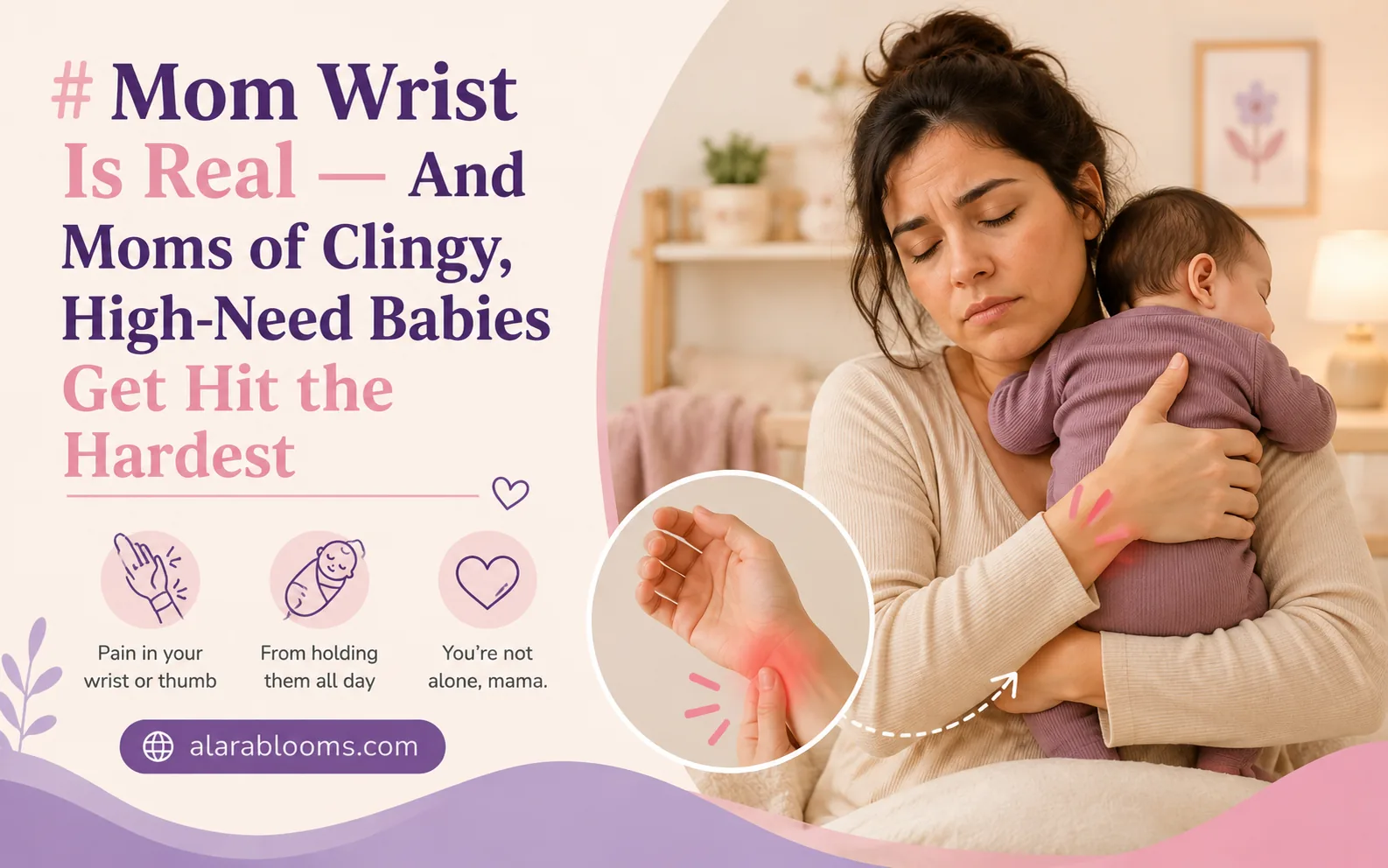 Mom wrist, De Quervain's tenosynovitis in new moms